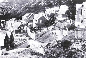 Fotografi av Typebyen sommeren 1915.
