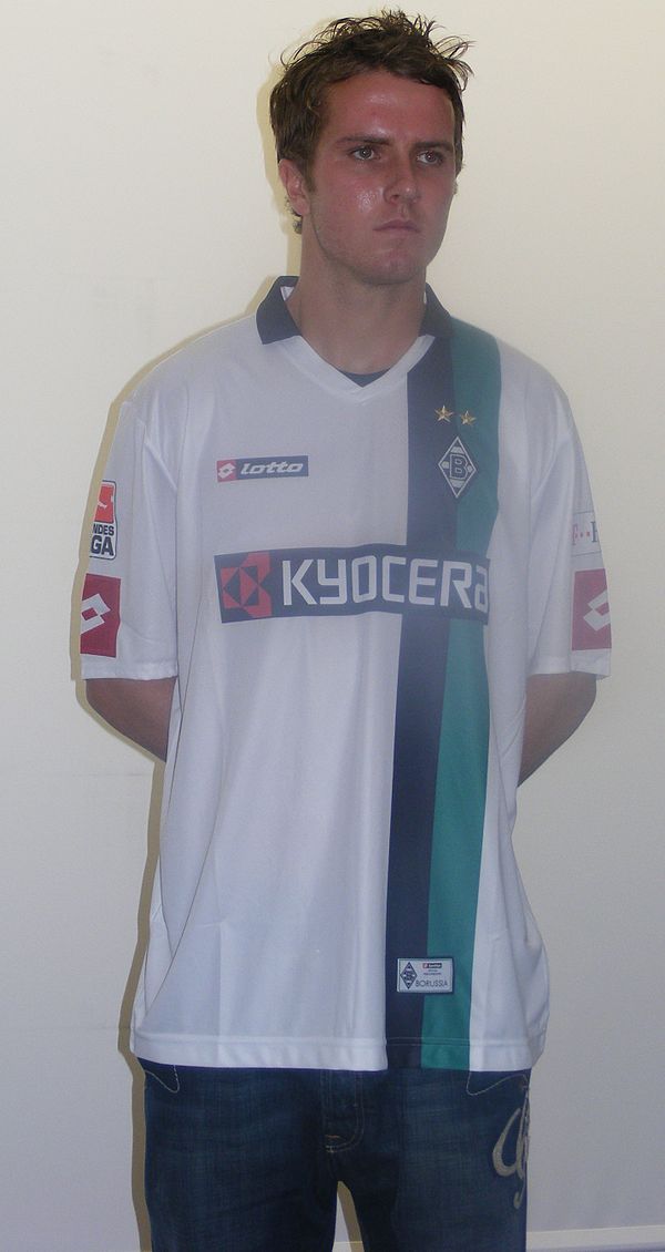 Bradley with Borussia Mönchengladbach in 2008