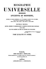 Michaud - Biographie universelle ancienne et moderne - 1843 - Tome 41.djvu
