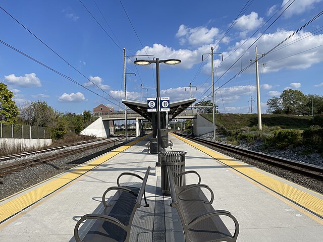 Middletown station in October 2023