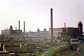 Leigh skyline in 1974. Mills in Leigh, 1974 - geograph.org.uk - 1766215.jpg