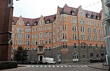 Building of Ministry Ministry of Economics, Riga, Brivibas street 55, view from Gertrudes street.jpg