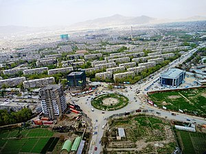 Vista panorâmica de Cabul