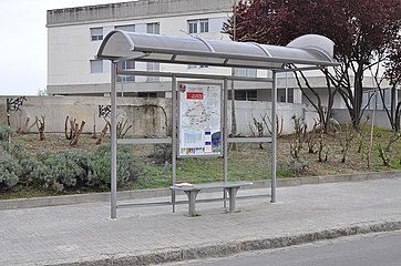 Español: Mollet del Vallès: Parada de autobús de Av. del Parc / Via de Ronda. Català: Mollet del Vallès: Parada d'autobús de Av. del Parc / Via de Ronda.