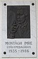 Montágh Imre plaque in Gödöllő.JPG