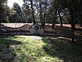 La fontana principale del parco, non più attiva