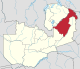 Muchinga Bölgesi'nin Zambiya'daki konumu