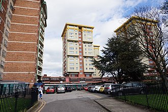High Rises on the Kirkgate Estate Multi-storey flats off Kirkgate, Wakefield (geograph 5747505).jpg