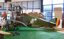 Sopwith Camel in the markings of 1st Squadron. Museum Stampe Sopwith Camel 04.JPG