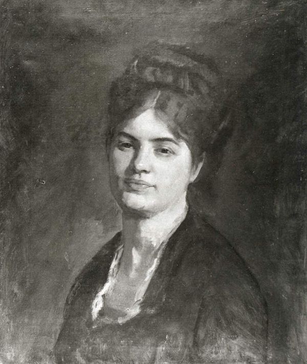 Luiza Urechia ca. 1869–1875, portrait by Nicolae Grigorescu