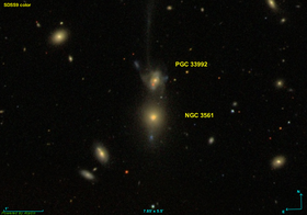 NGC 3561 makalesinin açıklayıcı resmi