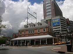 New Brunswick station and The Gateway, a transit-oriented development