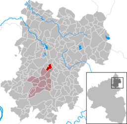 Niedersayn - Harta