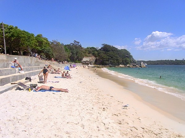 The beach at Nielsen Park, Vaucluse, part of the national park