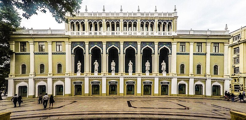 File:Nizami Museum of Azerbaijan Literature main façade, Baku, 2015.jpg