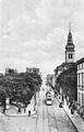 Biebererstrasse, links der Mathildenplatz, 1913