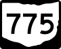 State Route 775 marker