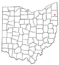 Location of Howland Center, Ohio