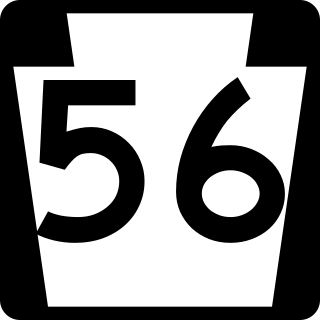 <span class="mw-page-title-main">Pennsylvania Route 56</span> State highway in Pennsylvania, US