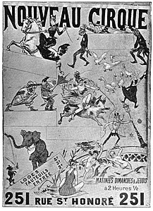 Affiche pour le « Nouveau cirque », 1896.