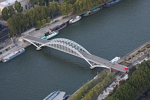 Passerelle Debilly 48°51′45″N 2°17′49″E﻿ / ﻿48.862625°N 2.29685°E﻿ / 48.862625; 2.29685