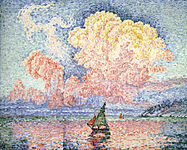 Antibes, The Pink Cloud, 1916, oil on canvas, 92 x 36 cm (36 x 28 in), Museum Of Fine Arts, Boston