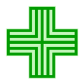 Cruz grega verde
