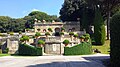 English: View from the Piazzale Quadrato to the upper levels of the Gardens of the extraterritorial Papal summer residence of Castel Gandolfo.