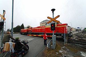 2 Dv12 at the junction in Jakobstad