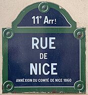 Plaque Rue Nice - Paris XI (FR75) - 2021-06-20 - 1.jpg