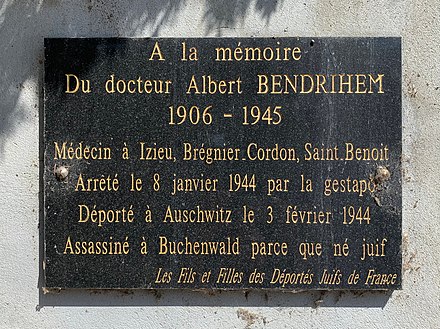 Plaque en hommage au Docteur Bendrihem à Brégnier-Cordon.jpg