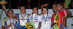 Thumbnail for File:Podio velocidad por equipos Campeonato Panamericano de Ciclismo 2011.jpg