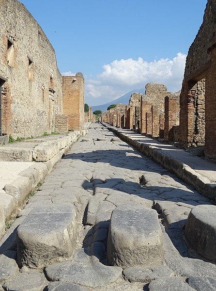 A Roman street in Pompeii