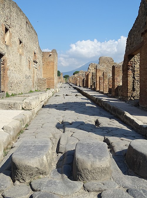 A Roman street in Pompeii