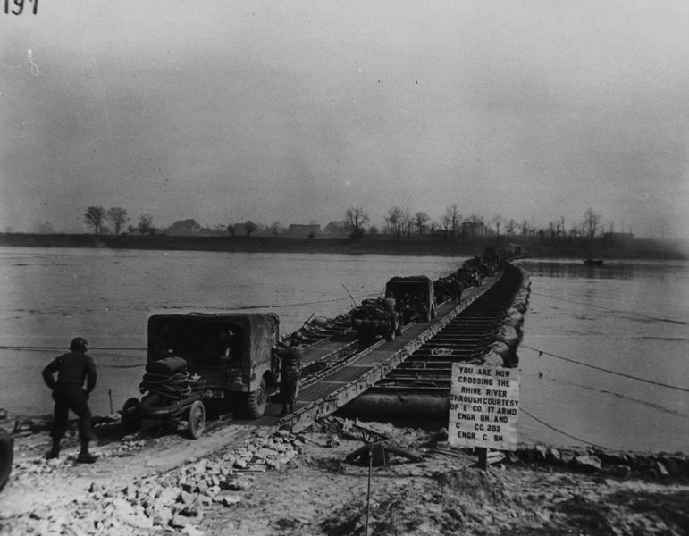 File:Pontoon bridge Rhine River 1945.jpg