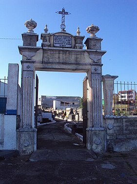 Gateway to Vitória cemetery. Ilhéus, Bahia, Brazil.