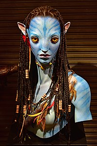 Potretu lui Neytiri, o femelă din specia Na'vi - franciza Avatar