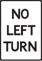 No Left Turn