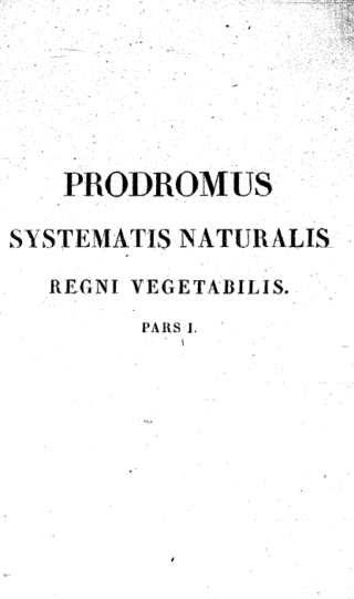 <i>Prodromus Systematis Naturalis Regni Vegetabilis</i> 17-volume treatise on botany initiated by Augustin Pyramus de Candolle