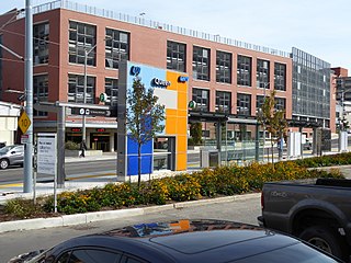 <span class="mw-page-title-main">Queen station (Kitchener)</span> Light rail station in Kitchener, Ontario