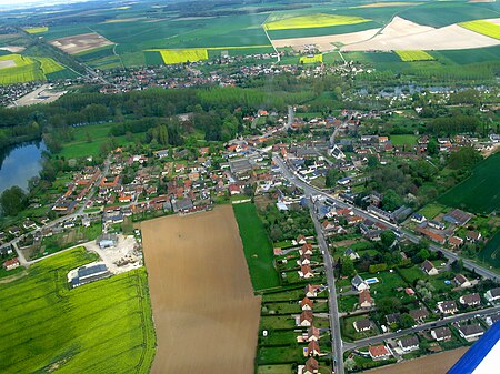 Querrieu (vu d'avion)