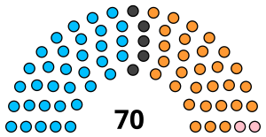 Raipur Nagar Nigam Political Structure 2020.svg