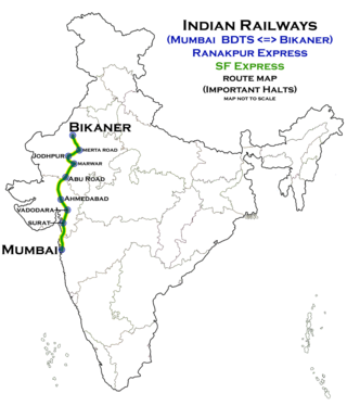 <span class="mw-page-title-main">Ranakpur Express</span> Train in India