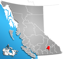 Distretto regionale di North Okanagan – Mappa