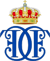 Royal Monogram of Charles Frederick, Duke of Holstein-Gottorp.svg