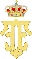 Royal Monogram of Queen Fabiola of Belgium.svg