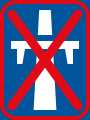 Single-carriageway motorway ends