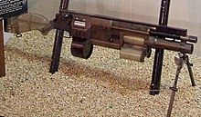 5.56mm Point Target SPIW (Special Purpose Individual Weapon) at the National Firearms Museum. SPIW at the National Firearms Museum.jpg