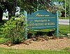 Saint-Mathieu-de-Beloeil-Welcome panel at the corner of Trudeau and Bernard-Pilon streets in May 2022