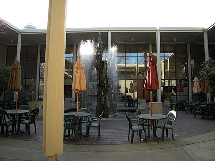 Courtyard of the Intiman Playhouse. Photographed 2009.